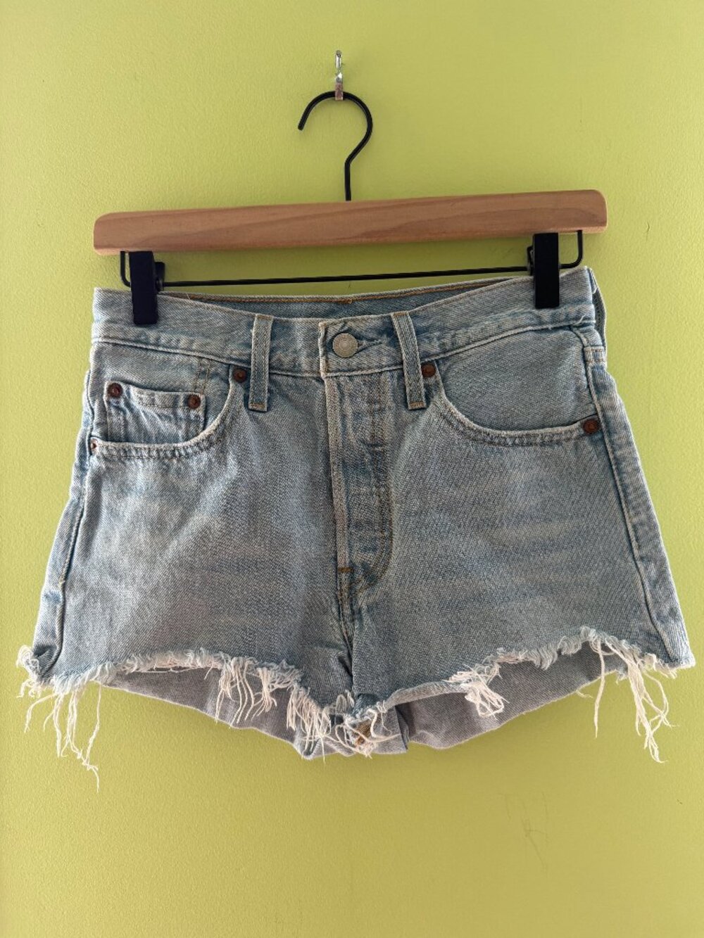 Levi's 501 Light wash Denim Cutoff Shorts - Size 24